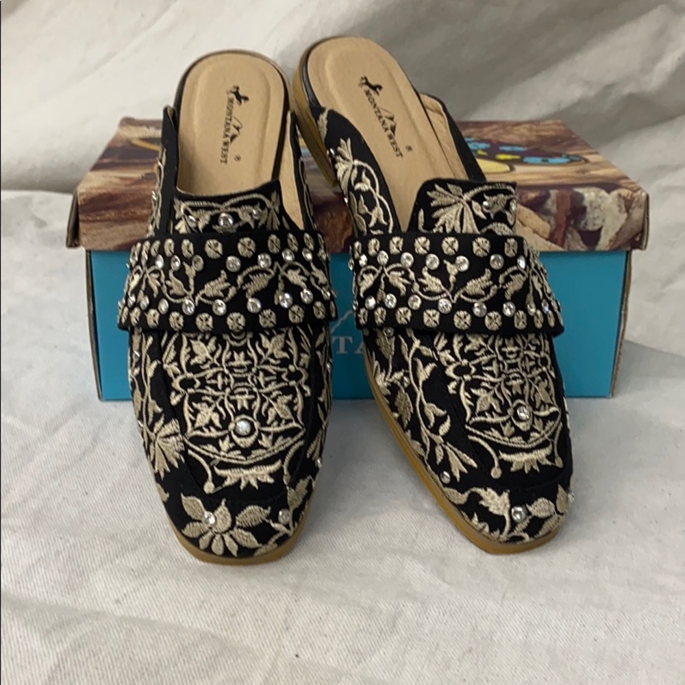 Montana West mule slide with studs